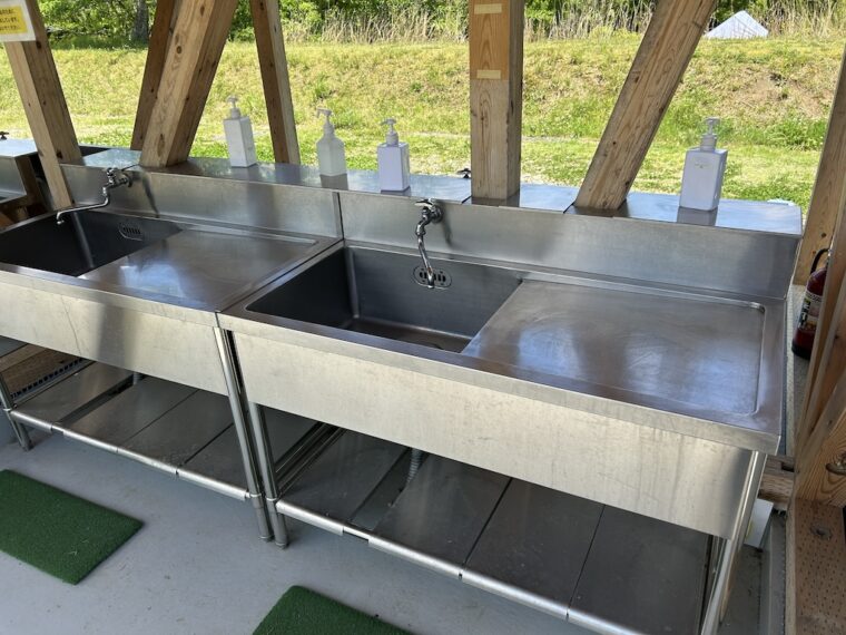 丹波篠山キャンプ場やまもりサーキット　炊事場